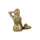 preview thumbnail 6 of 4, Ceili Golden Cast Iron Mermaid Statue