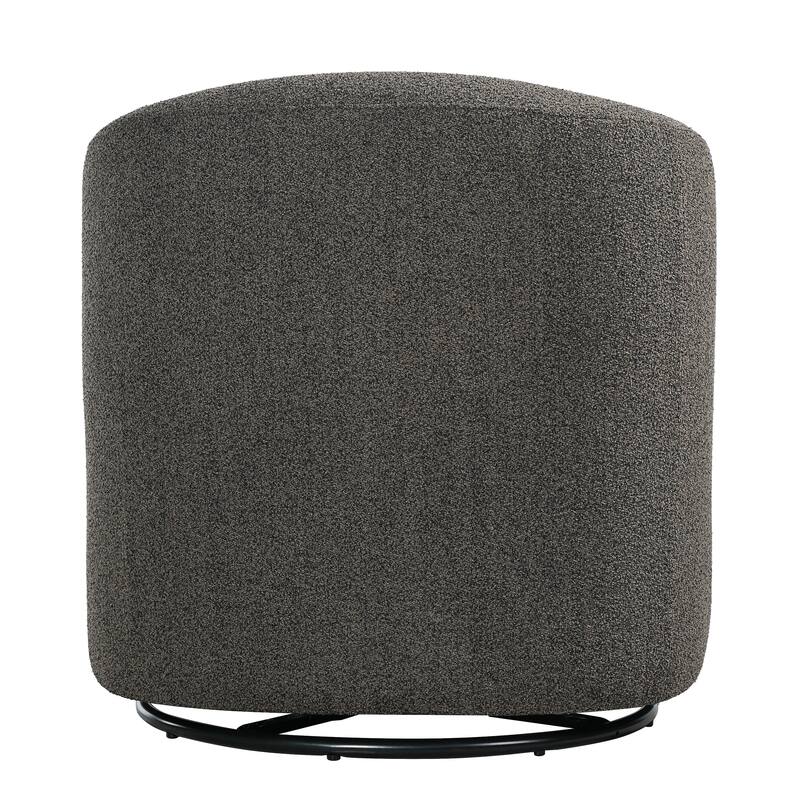 Christopher Knight Home - Modern Upholstered Swivel Accent Chair with Barrel Design