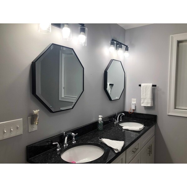 Shop Ravenwood 3 Light Black Iron Bath Vanity Fixture Overstock 15410448