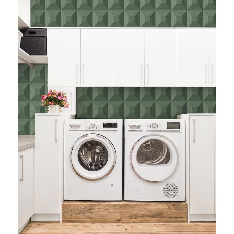 NextWall Quadrant Geo Peel and Stick Wallpaper