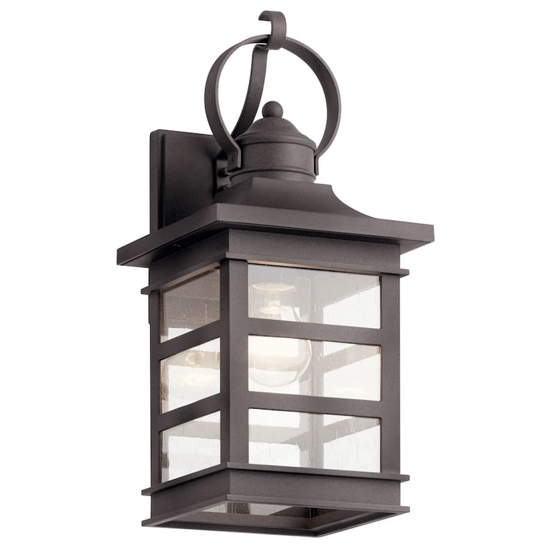 Kichler Lighting Grand Ridge 16-in 1-Light Weathered Zinc Outdoor Wall Light