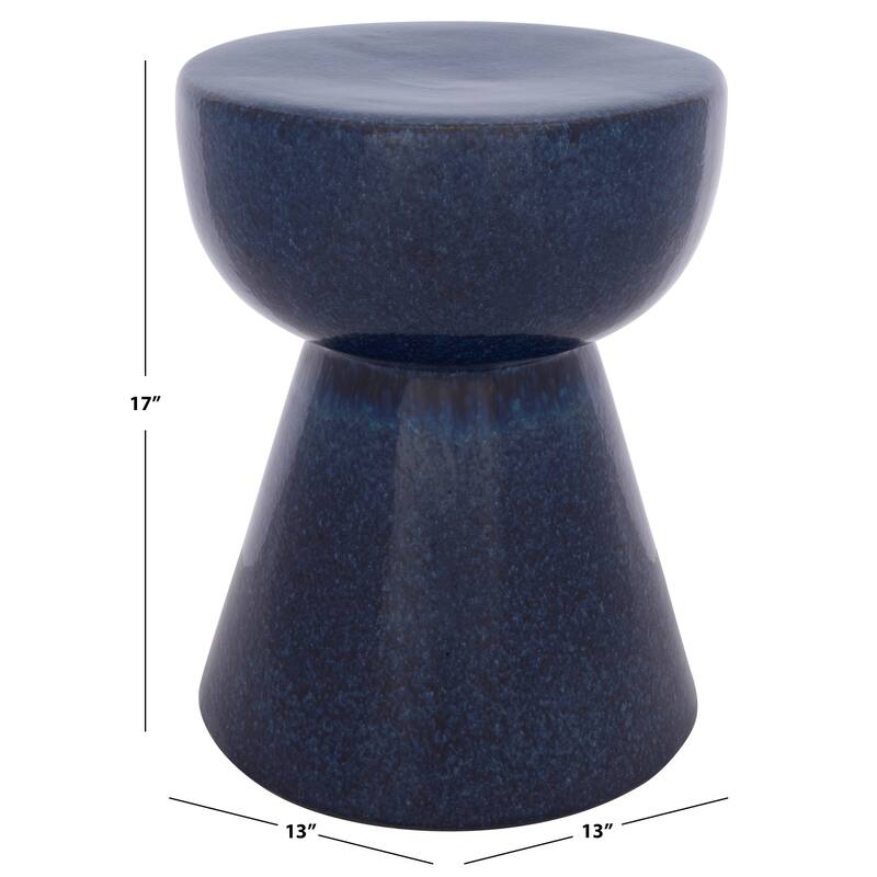 SAFAVIEH Home Cherie, 17-inch, Ceramic Garden Stool - 13"W x 13"D x 17"H