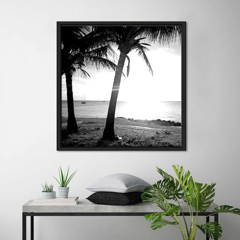 "BW Bimini Sunset II" Print on Floating Canvas
