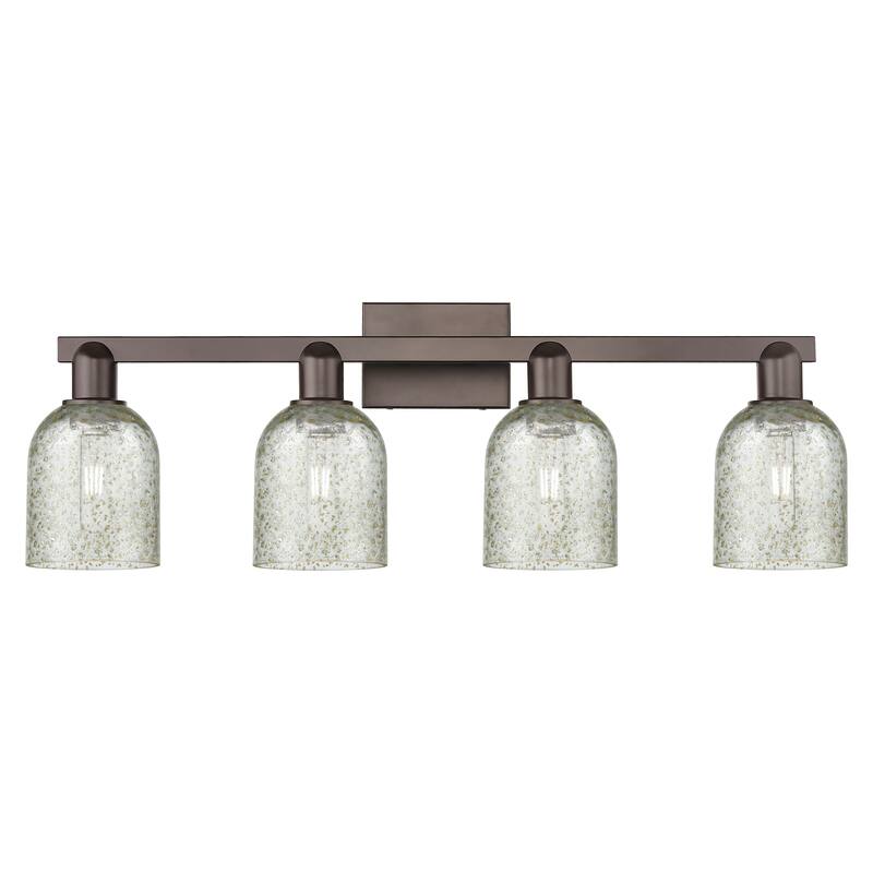 Innovations Lighting Endless Possibilities Arcadia - Caledonia - 4 Light 32" Bath Vanity Light - Oil Rubbed Bronze/Mica