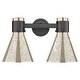 preview thumbnail 19 of 46, Innovations Lighting Downtown Urban - Lawton Cone - 2 Light 16" Wall-Mounted Bath Vanity Light