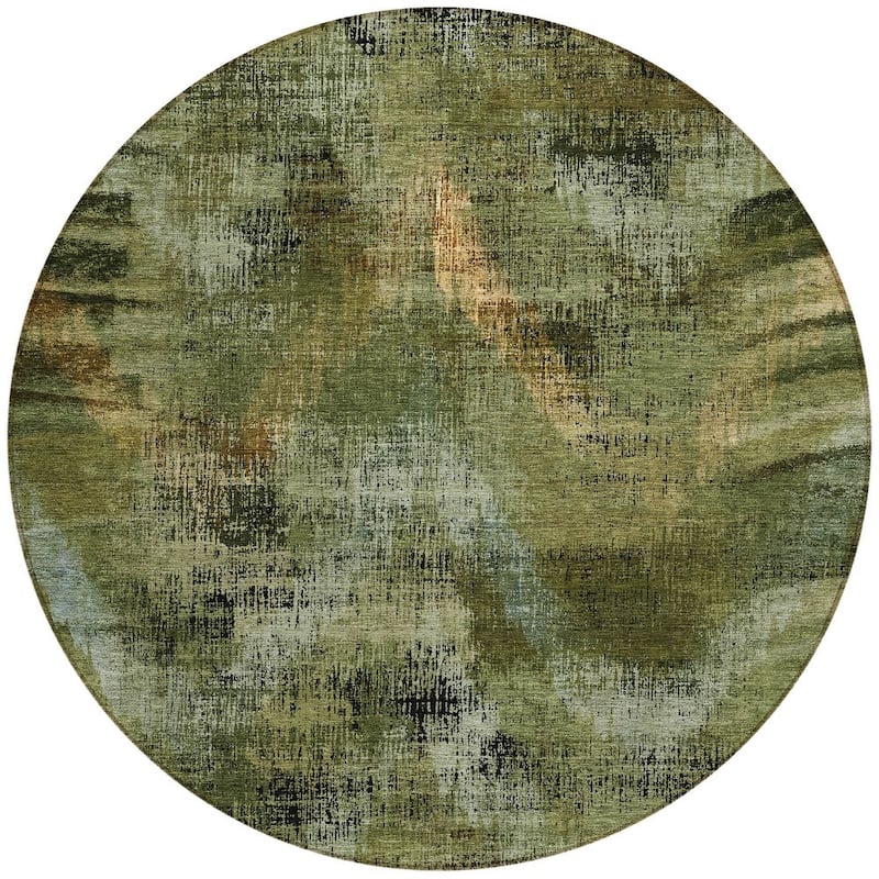 HomeRoots Abstract Transitional Rectangle Outdoor Rug