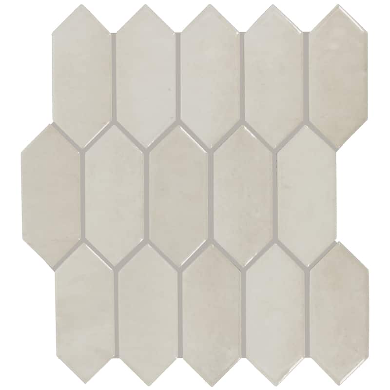 Daltile Miramo 2" x 5" Ceramic Picket Wall Mosaic (12 PC Per Carton) (8.76 SQFT Per Carton) - N/A - Pearl