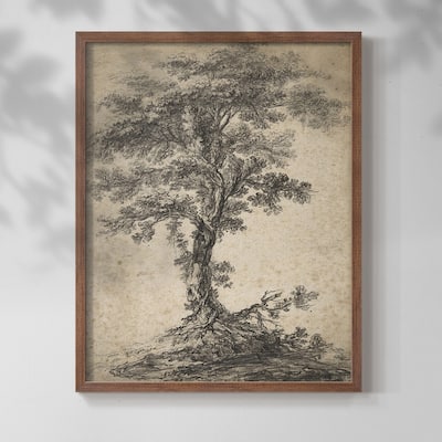 Vintage Sketch CII -Framed Print
