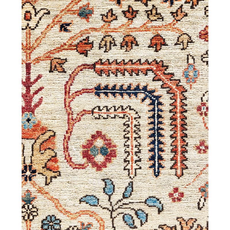 Serapi One-of-a-Kind Hand-Knotted Area Rug - Gray - 10' 0" x 13' 11"