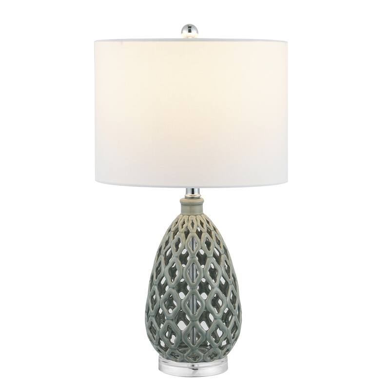 SAFAVIEH Lighting Quin 25" Table Lamp (Set of 2) - 14Wx14Dx25H