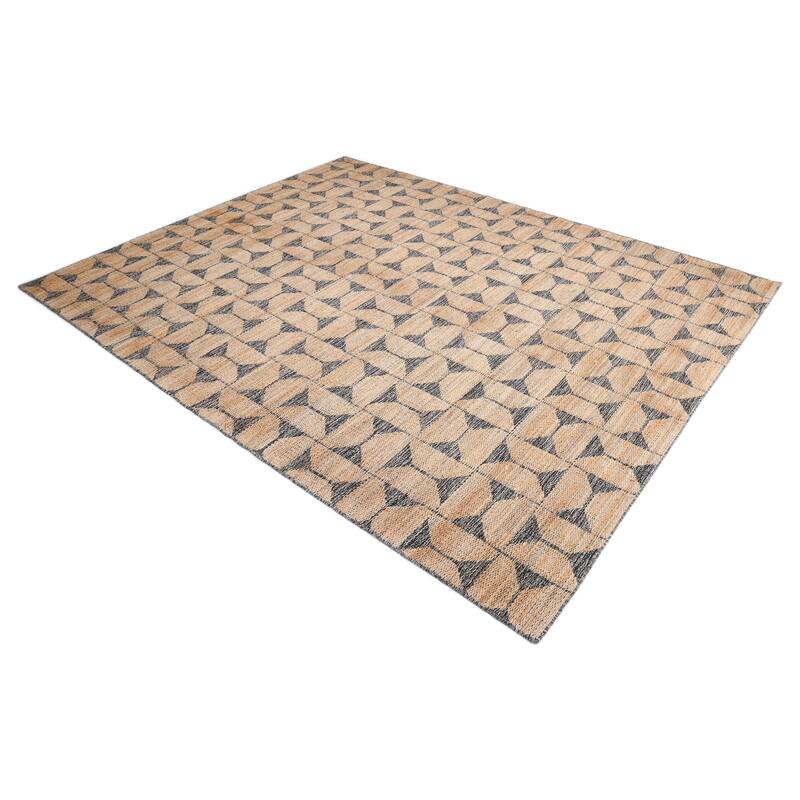 Overton Handmade Modern Contemporary Geometric Area Rug