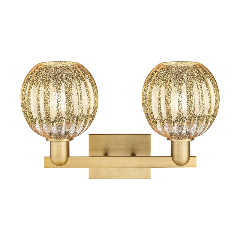 Innovations Lighting Downtown Urban - Preston - 2 Light 16" Globe Shade Bath Vanity Light