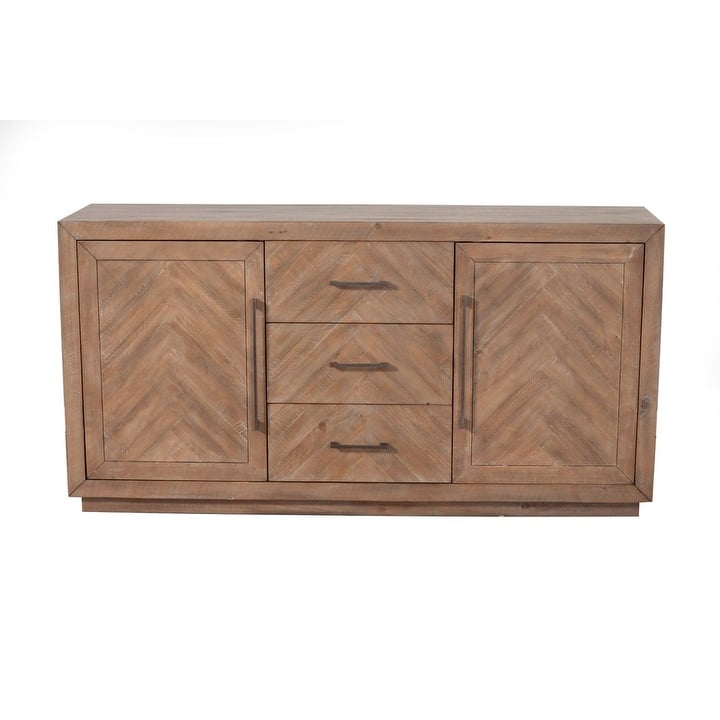 Aiden Wood Sideboard in Weathered Natural - N/A