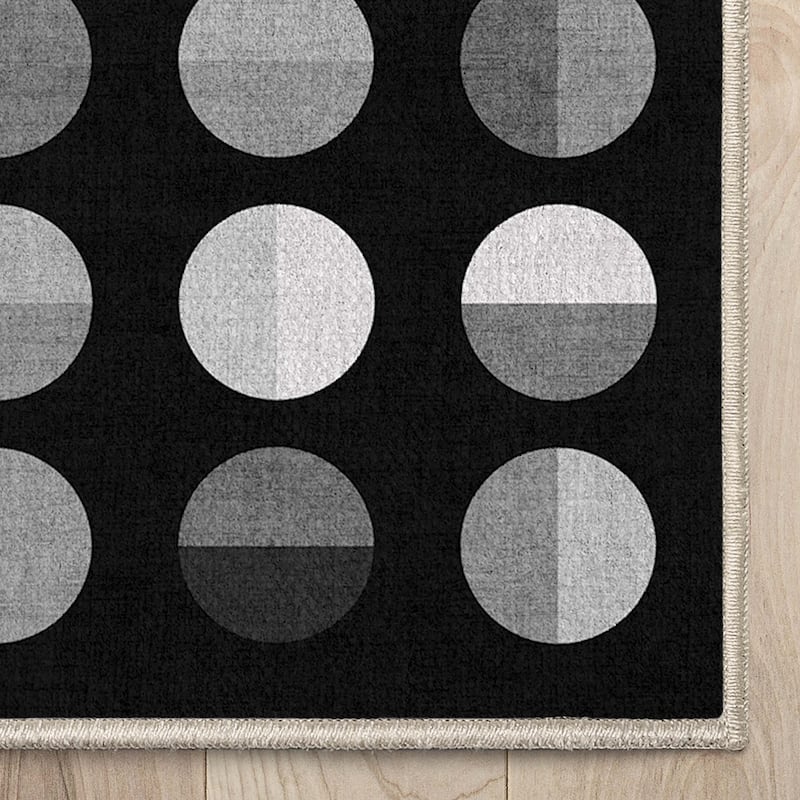 Well Woven Apollo Split Dot Mid-Century Modern Flat-Weave Area Rug
