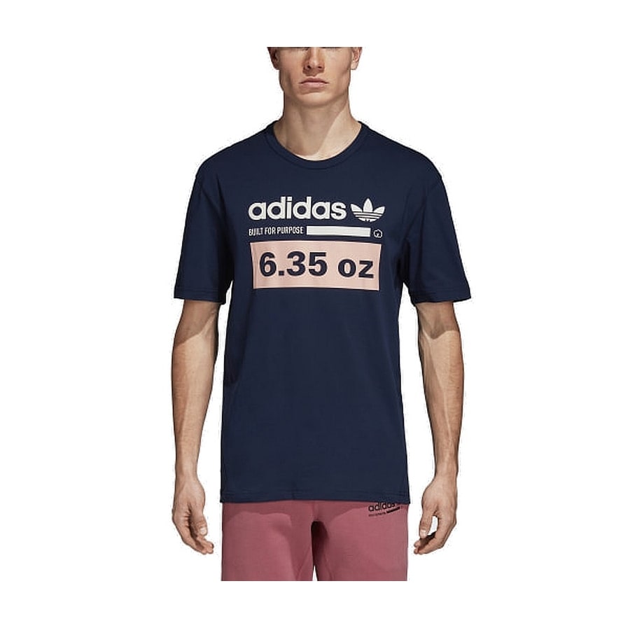 Adidas Mens Navy Blue Size Medium M 6.35 OZ Graphic Print Tee Shirt -  Overstock - 29211009