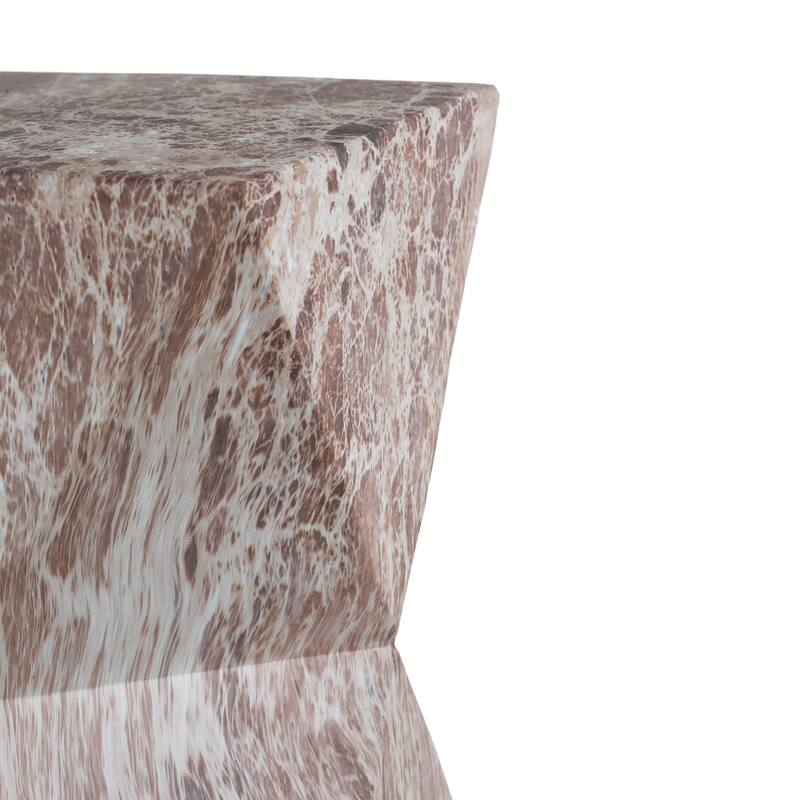 Cement Outdoor End Tables for Patio - marble