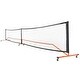 preview thumbnail 9 of 8, 22 Feet Rectangular Portable Pickleball PE Net with Metal Frame and Carry Bag