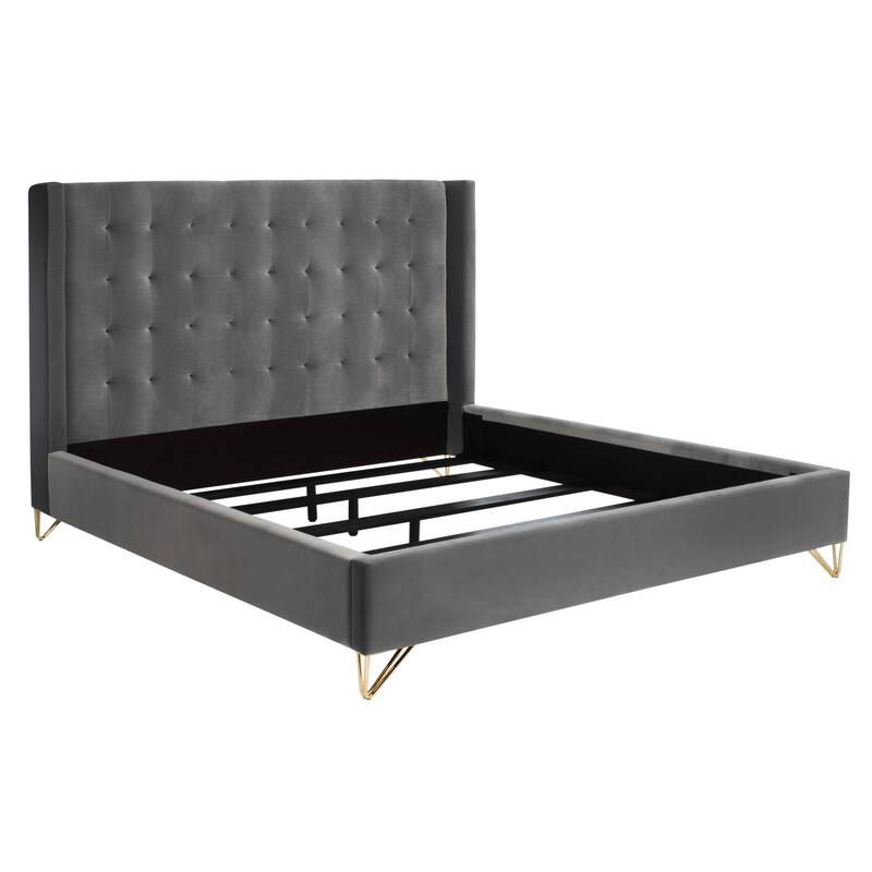 SAFAVIEH Couture Hiawatha Metal Leg Queen Bed