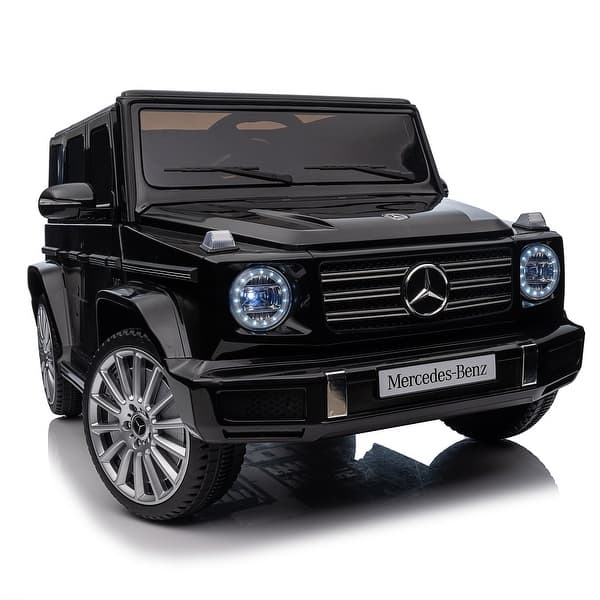 slide 2 of 80, Licensed Mercedes-Benz G500 24V Kids Ride-On Car with Remote Control - Bluetooth, MP3, LED Lights for Ages 3-8