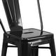 preview thumbnail 50 of 97, 24'' High Metal Indoor-Outdoor Counter Height Stool with Back
