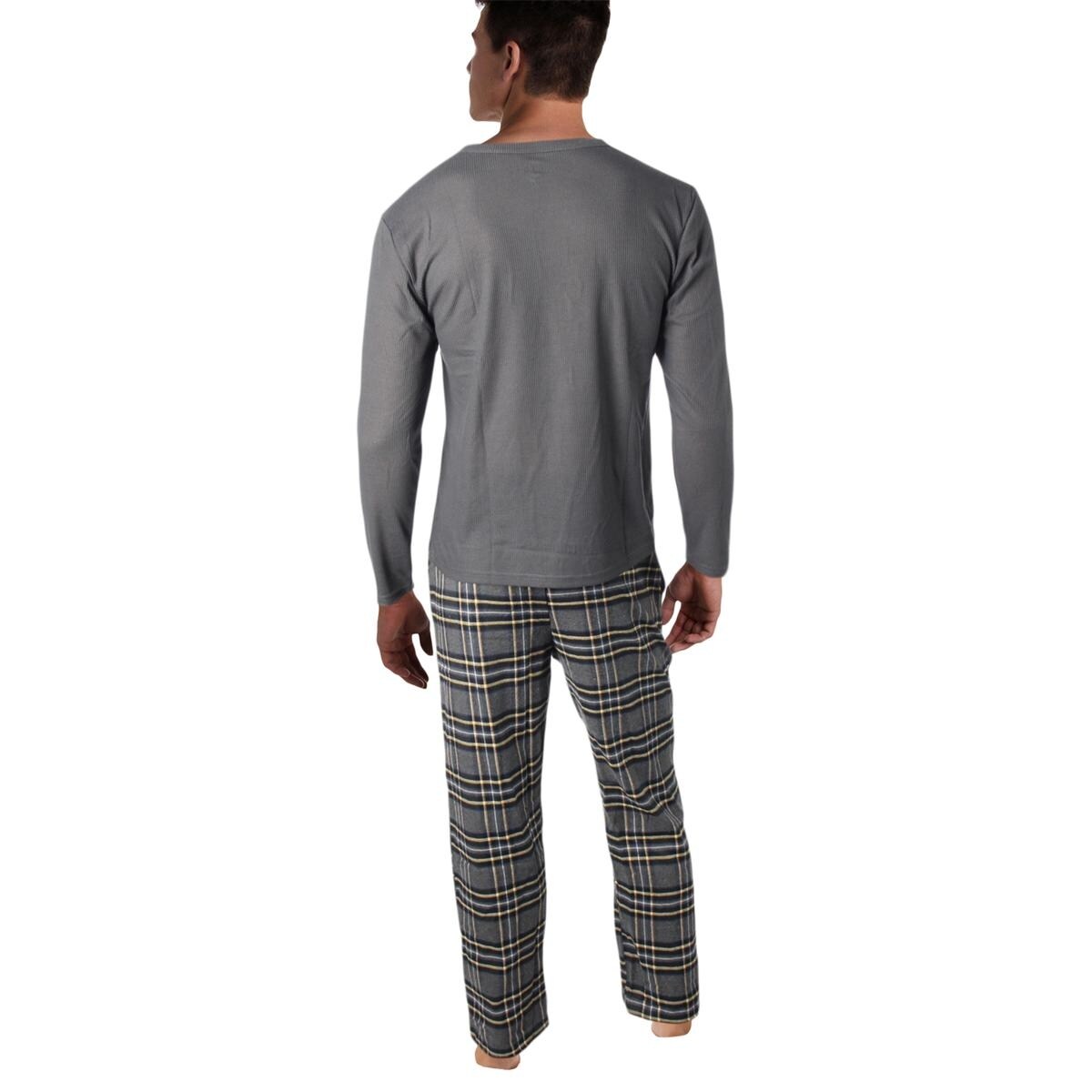 $60 Club Room Mens Pajamas Pjs Fleece Lounge Pants Blue Solid Sleepwear S