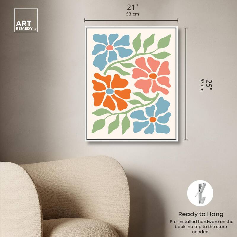 The Flowers Vines all Season Canvas by Art Remedy