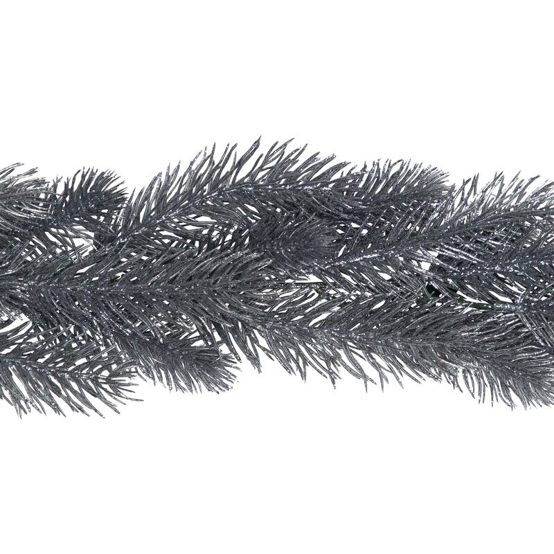 Glittery Pine Artificial Christmas Garland - 6' - Silver - Unlit