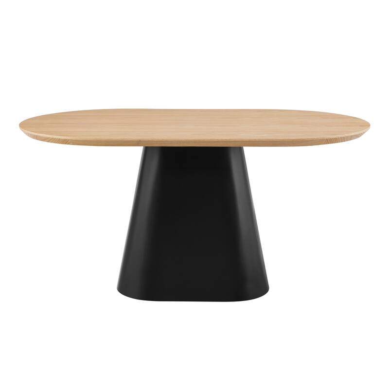 Magnus KD 63" Oval Dining Table, Light Oak