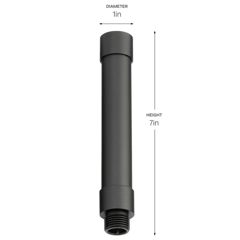 Kichler Lighting 6" Male Female Riser in Black Brass, Landscape Lighting, (1" x 6"), 15510BKB - 7