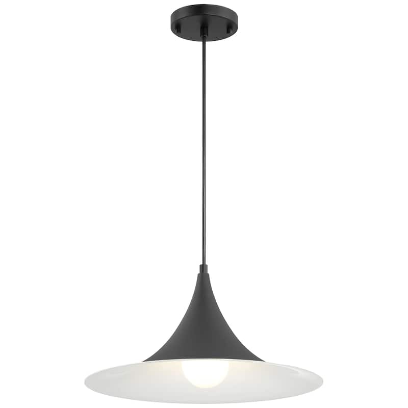 Access Lighting Costa LED Pendant - Replaceable LED - 15.75" Dia - Black