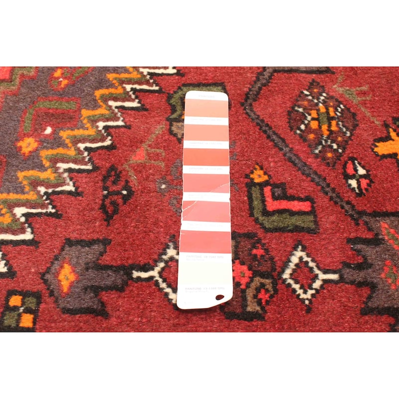 ECARPETGALLERY Hand-knotted Andelz Red Wool Rug - 4'2 x 6'6