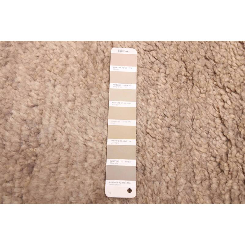 ECARPETGALLERY Hand-knotted Pak Finest Gabbeh Taupe Wool Rug - 9'4 x 12'5