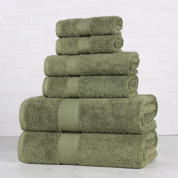 Superior Oregon Organic Cotton Solid 6-Piece Towel Set
