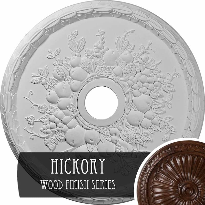 22 5/8"OD x 3 5/8"ID x 5/8"P Grape Ceiling Medallion