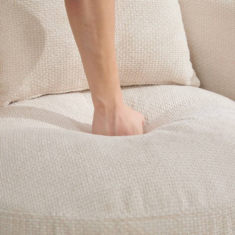 30"W Modern Upholstered Armchair,Accent Chair with a Pillow