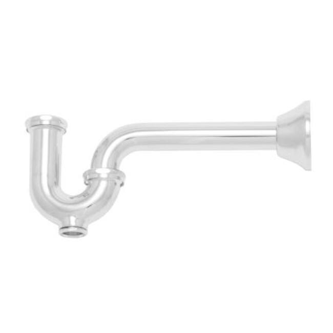 PROFLO 10-3/8" Adjustable Tubular P-Trap with Cleanout (1-1/2" X - Chrome