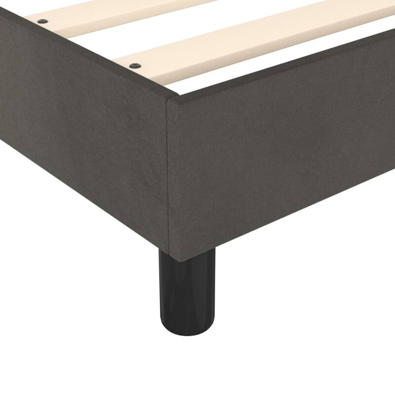 vidaXL Bed Frame Box Spring Platform Bed with Mattress for Bedroom Velvet
