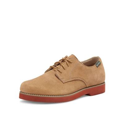 Eastland Casual Shoes Mens Buck Oxford Lace Round Toe Taupe Suede 7680