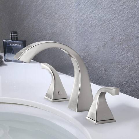 Three Hole Large Size Bathroom Faucet Two Handle Wide Bathroom Faucet