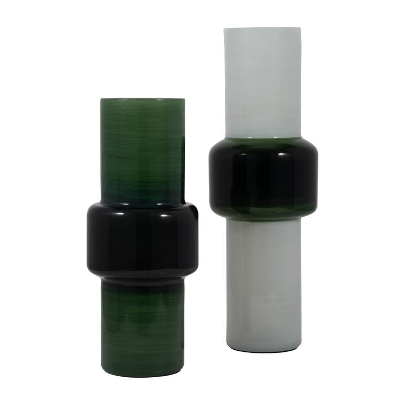 Sagebrook Home Glass Solid Color Modern Cylinder Vase