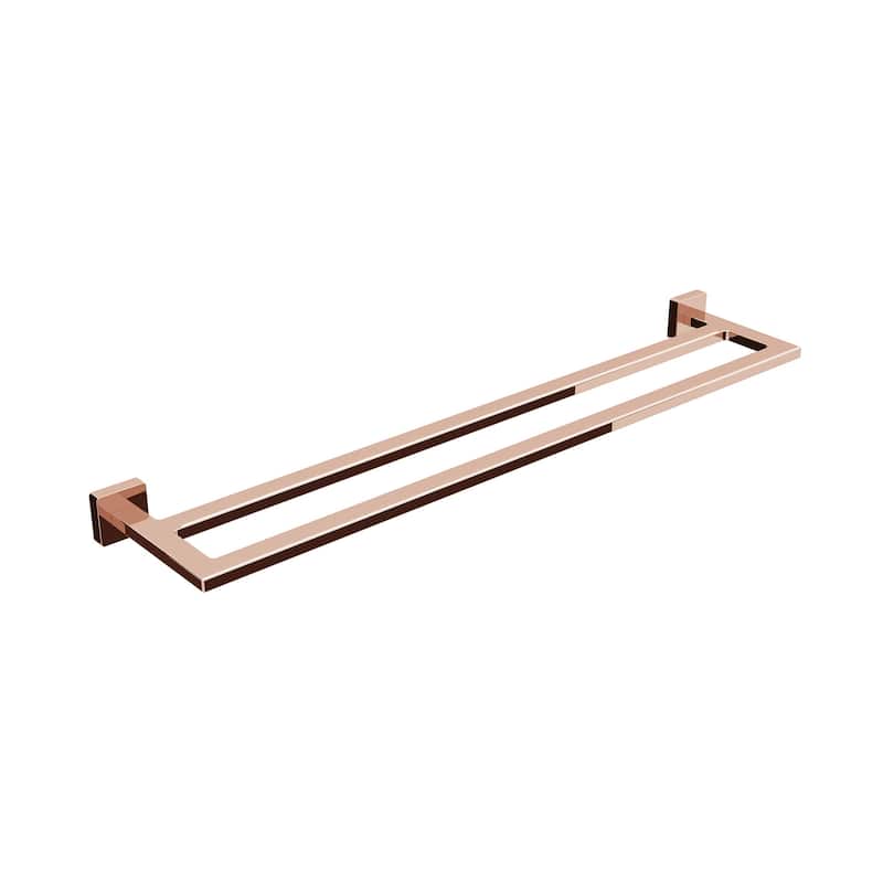 WS Bath Collections Dado 25-3/16" Towel Bar - Polished Rose Gold