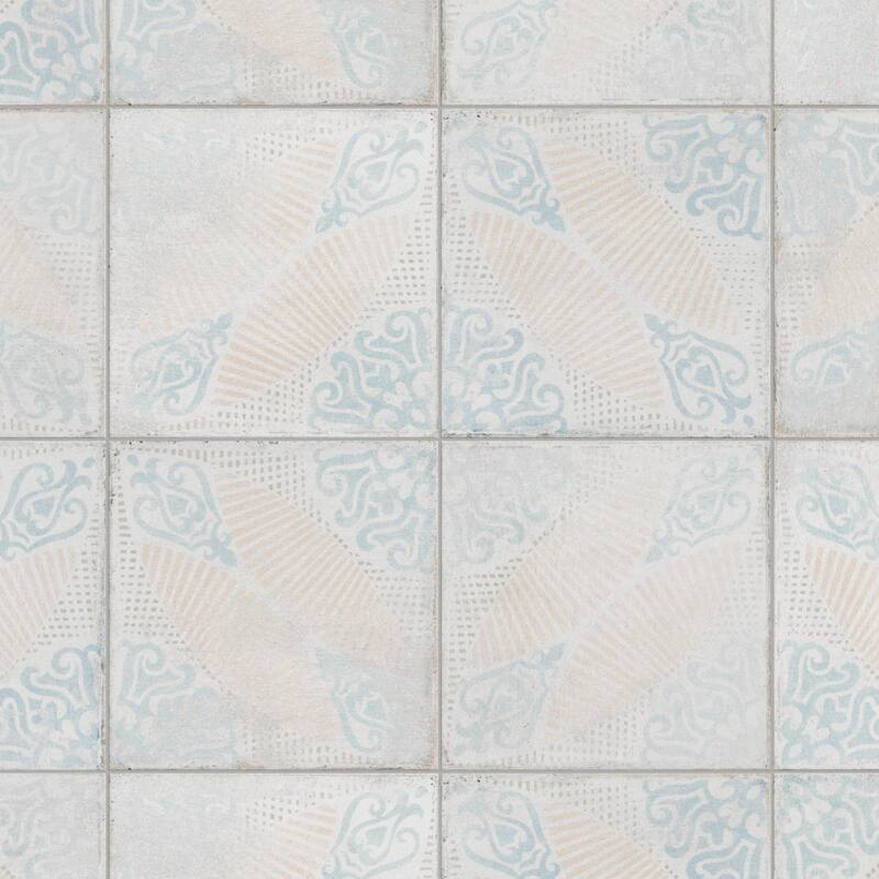 Merola Tile Barcelona Decor Guell 5-3/4" x 5-3/4" Porcelain Floor and Wall Tile - Case (44 Tiles)