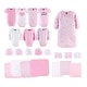 preview thumbnail 1 of 4, The Peanutshell Floral Love 23-Piece Baby Layette Girl Clothing Gift Set, 0-3 Months