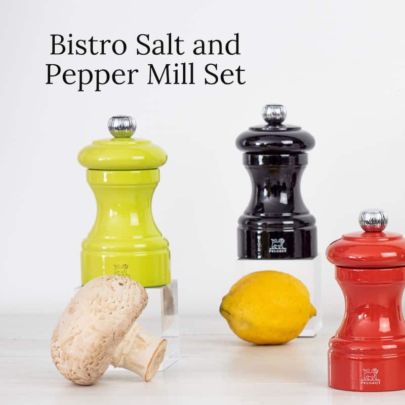 Peugeot Bistro Pepper and Salt Mill Set - 10cm - 4in.