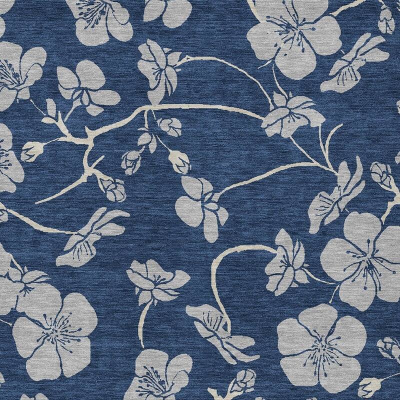 HomeRoots Floral Transitional Rectangle Outdoor Rug