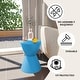 preview thumbnail 116 of 143, Boyd Round Side Table with Ribbed Design Base - Accent Hourglass End Table with Removable Lid for Living Room & Bedroom