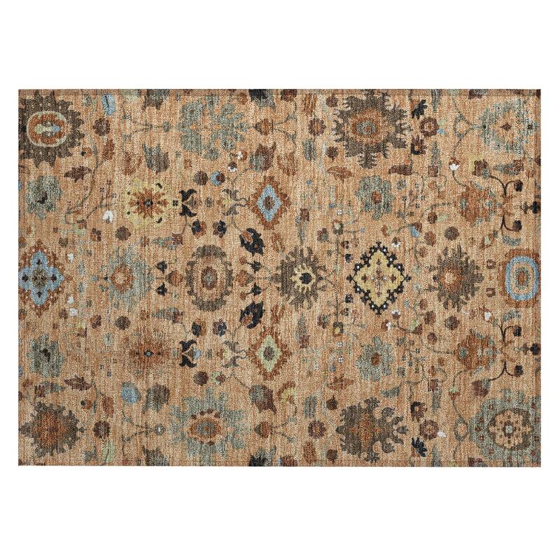 Machine Washable Indoor/ Outdoor Traditional Marci Chantille Rug