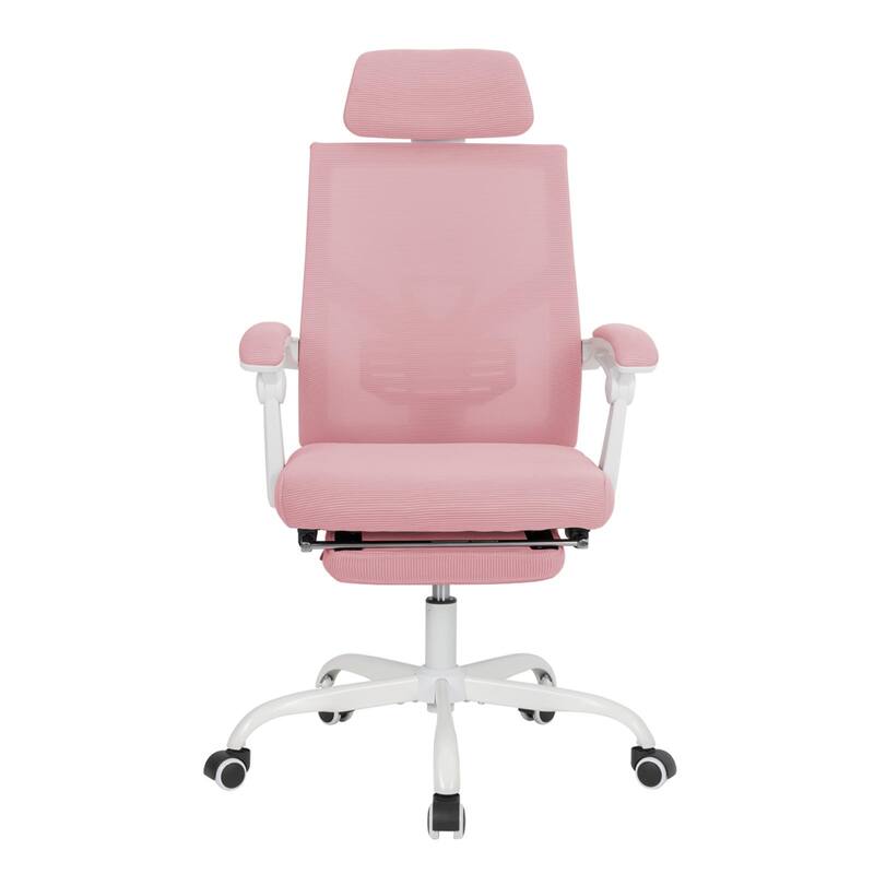 Ergonomic Mesh Office Chair with Adjustable Lumbar Support & Footrest