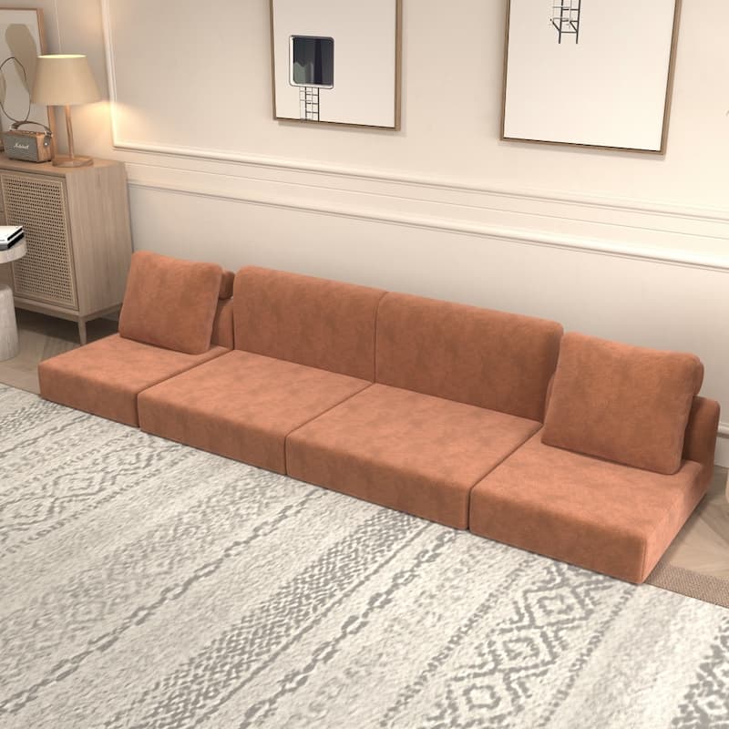 Multi-Functional Convertible Folding Sofa Bed with Memory Foam and Back Support