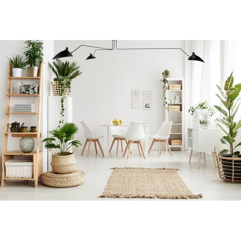 Black Aluminum Flush Mount With Shades